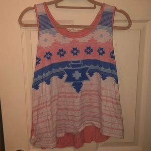 Aztec Pattern Razor Back Tank